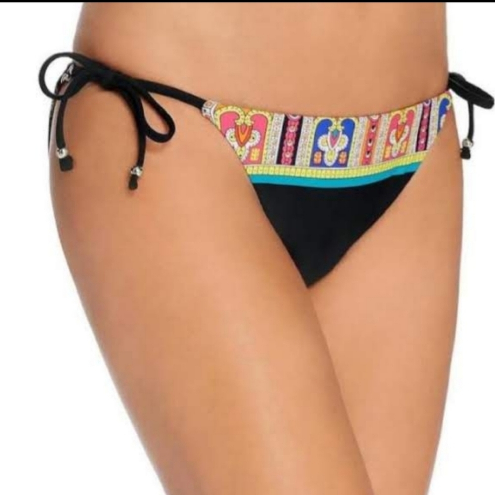 🌻 Trina Turk Side Tie Hipster Bikini Bottom. Size 4